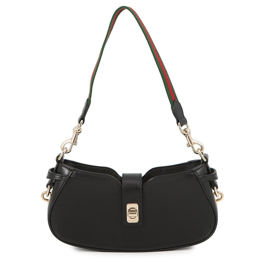 Gucci Moonside Mini Shoulder Bag, Calf Leather, 786015, GUCCI Handbag, Black, (1 of 14)