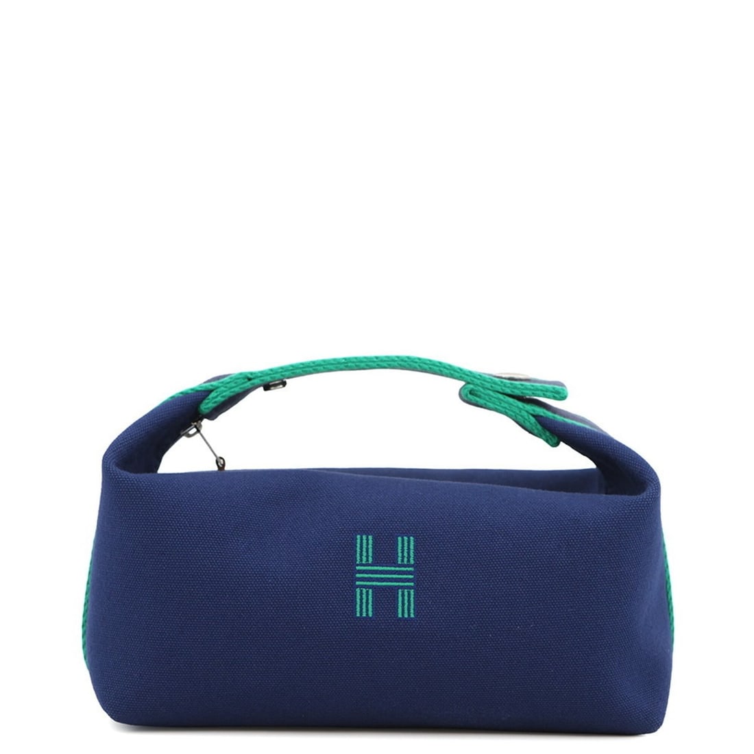 Hermes handbag pouch Bride-a-Black PM Marine canvas HERMES (1 of 8)
