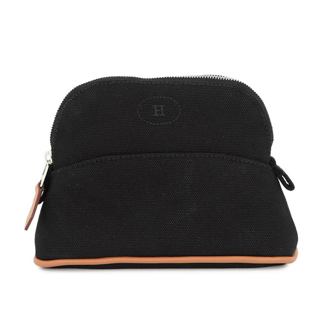 Hermes handbag pouch Bolide mini black cotton HERMES: --- Catalog ---Category: SizeSize (HxWxD): 11cm x 16cm x 5.5cm / 4.33'' x 6.29'' x 2.16''Category: DesignType: Handbag, PouchColor: BlackGender: WomenMaterial: Canvas Hardware Color: SilverCategory: G