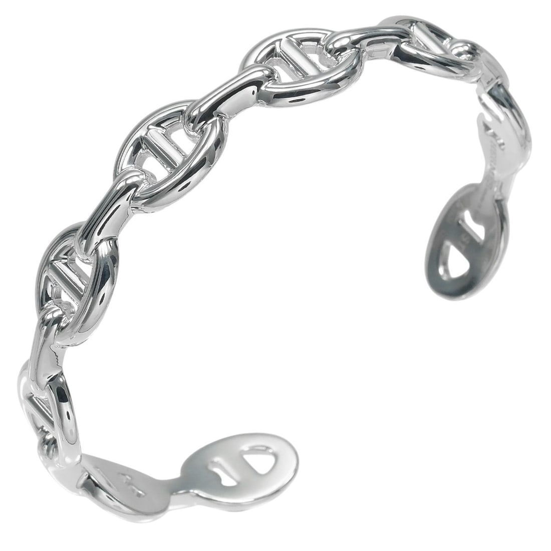 Hermes Chaine d'Ancre Anchene ST Bracelet, Sterling Silver 925, Made in Italy, 21AB299510, Approx. (1 of 11)