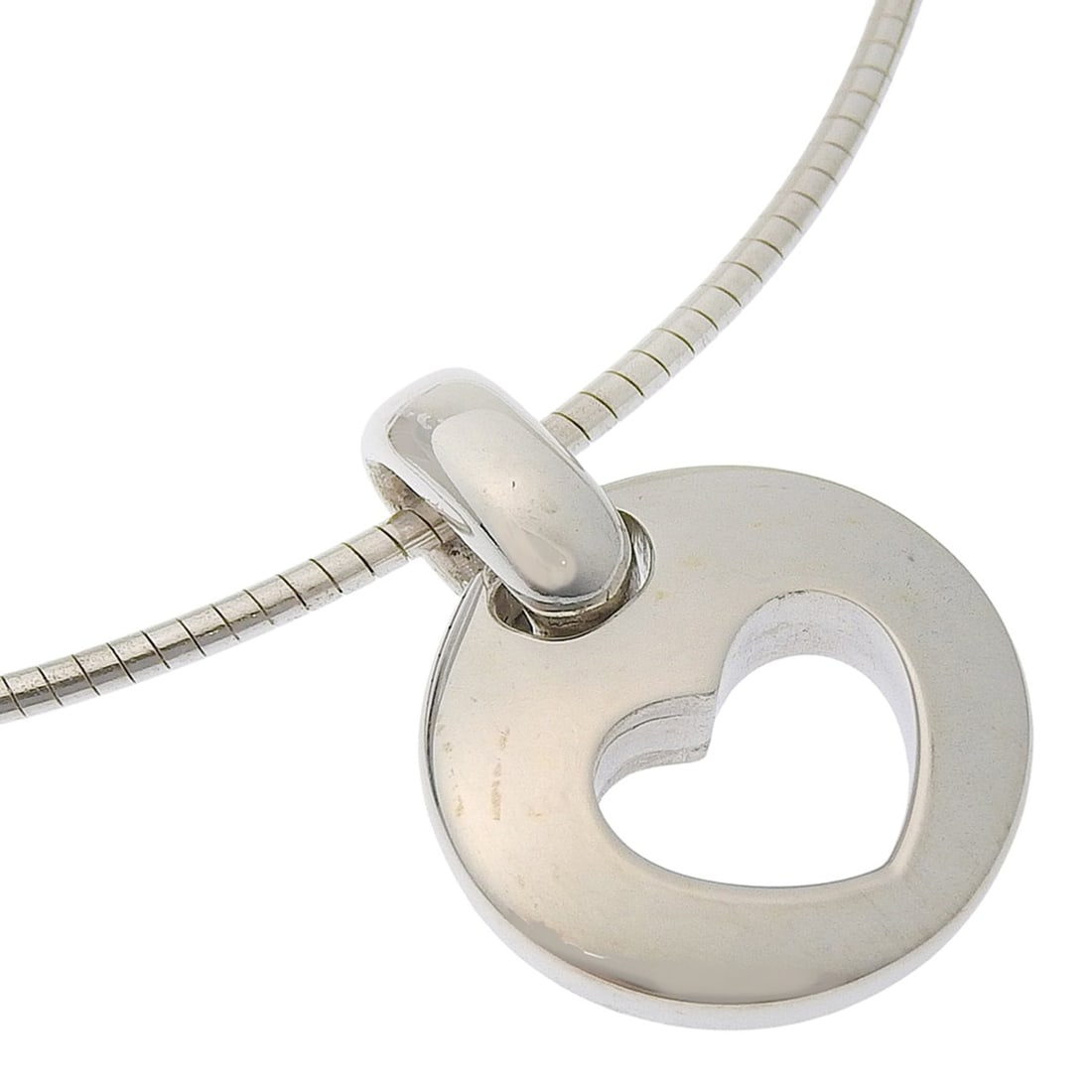 Tiffany & Co. Heart Choker Necklace, Sterling Silver 925, Approx. 7.8g, Women's.: --- Catalog ---Category: SizePendant Size: 15mm x 15mm / 0.59'' x 0.59''Neck Circumference: 40 cm / 15.74''Category: DesignColor: SilverGender: WomenMaterial: Silver 925Necklace Type: Pendant necklace