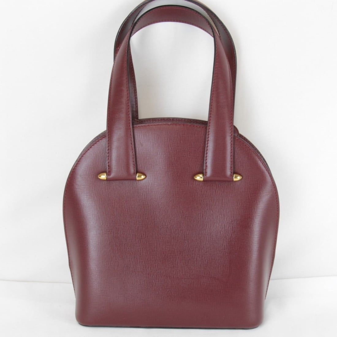 CARTIER Cartier Must Line Mini Handbag Leather Wine Red Women's (1 of 16)