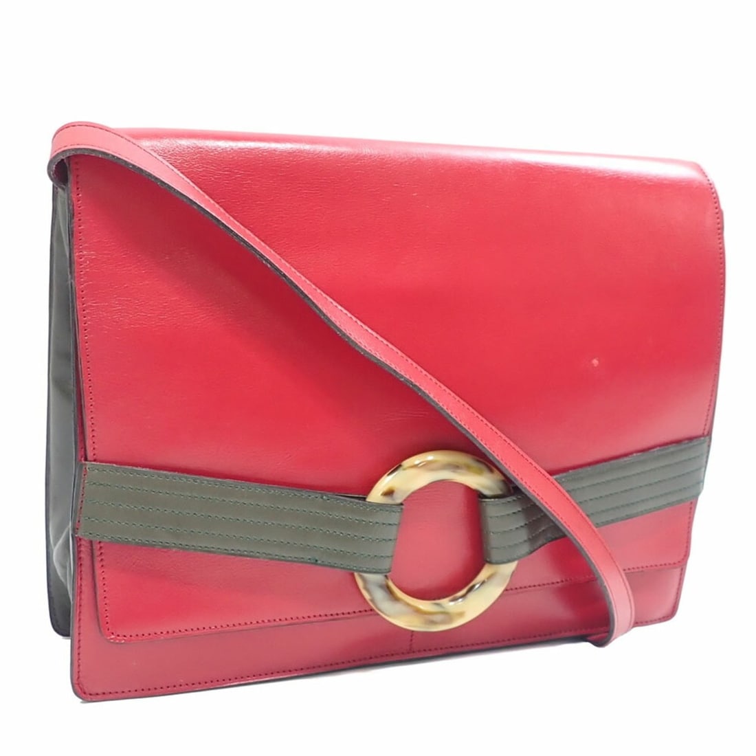 Christian Dior Women's Red Leather Shoulder Bag Clutch Bag/Second: --- Catalog ---Category: SizeSize (HxWxD): 23cm x 29cm x 5cm / 9.05'' x 11.41'' x 1.96''Category: DesignType: Clutch bag, Shoulder bagColor: Red colorGender: WomenMaterial: Leather Category: GeneralBr