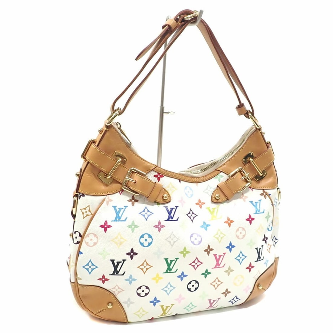 Louis Vuitton Monogram Multicolor Greta Shoulder Bag for Women, M40195, Blanc White (1 of 10)