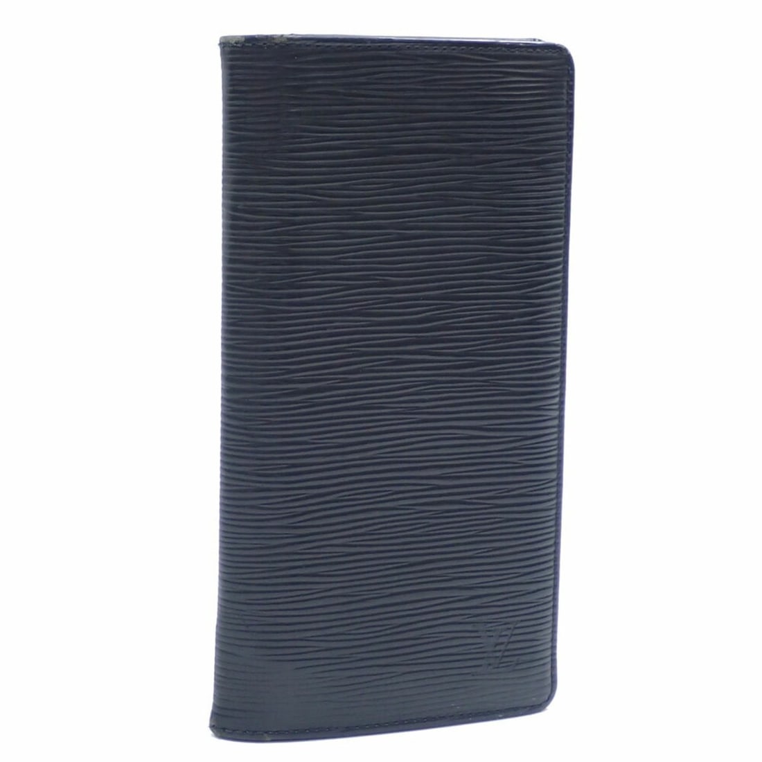 Louis Vuitton Bi-fold Long Wallet, Epi Leather, Portefeuille Brazza, Men's, M60622, Noir (Black) (1 of 10)