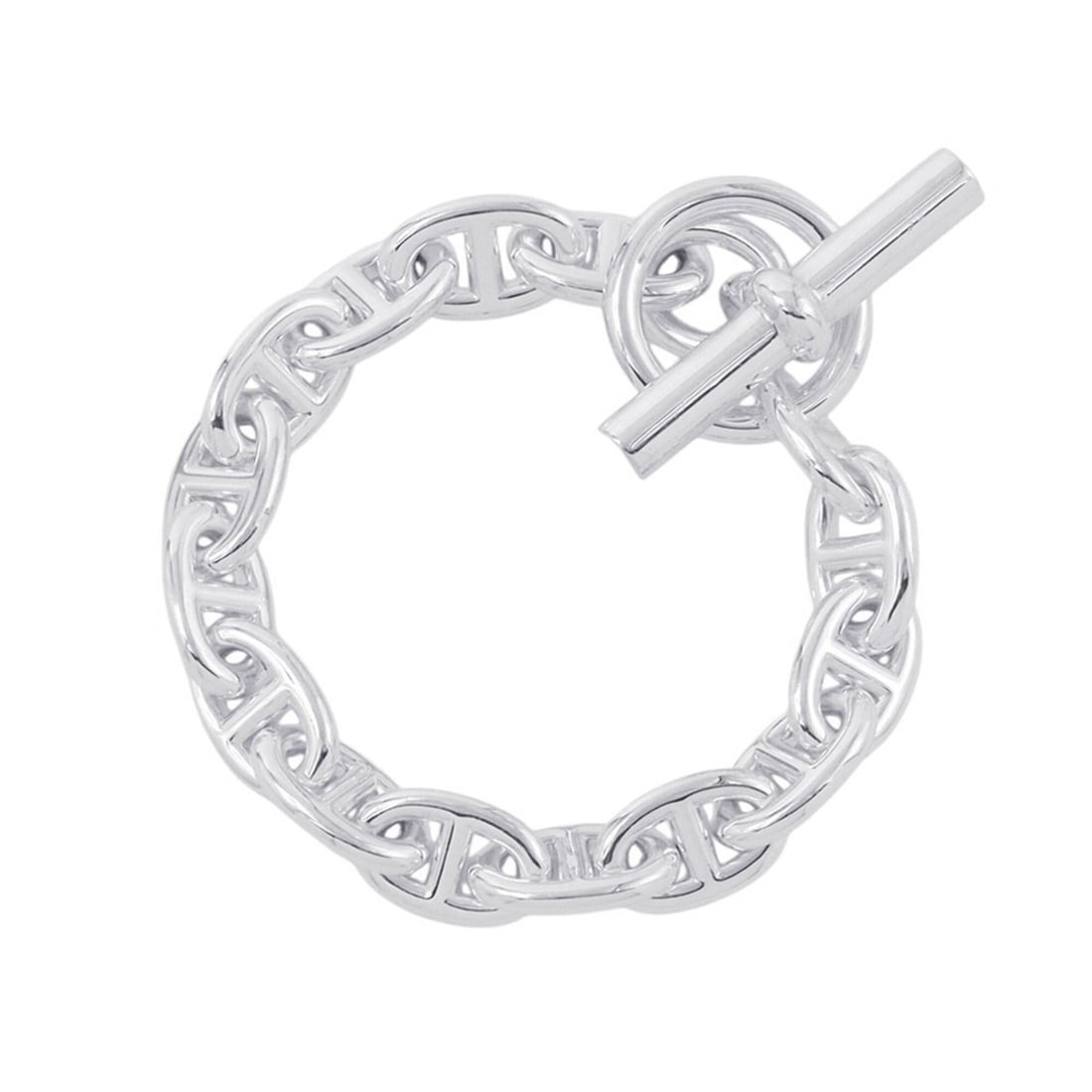 Hermes Chaine d'Ancre PM Bracelet, 15 links, SV925 Silver. (HERMES d'Ancre) (1 of 11)