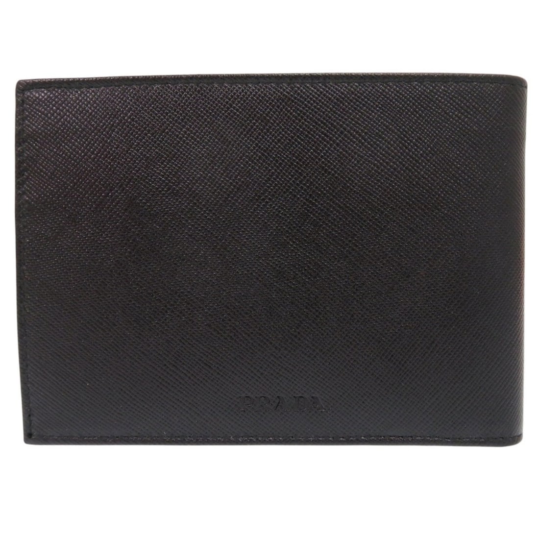 Prada Saffiano M738 Leather Black Bi-fold Wallet (Black) 0505PRADA Men's: --- Catalog ---Category: SizeSize (HxWxD): 9.5cm x 13cm x 2cm / 3.74'' x 5.11'' x 0.78''Category: DesignType: Wallet (bi-fold)Color: BlackGender: MenMaterial: Leather Leather/Fur Type: Saffiano leathe