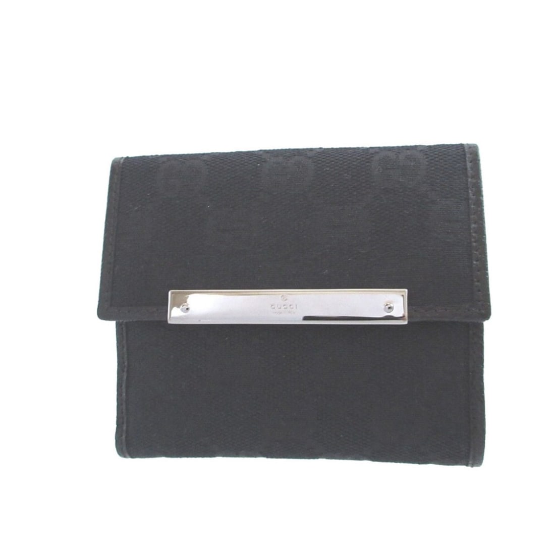 Gucci 112716 GG Canvas Leather Black Double Snap Wallet 0944GUCCI: --- Catalog ---Category: SizeSize (HxWxD): 9cm x 10.5cm x 2cm / 3.54'' x 4.13'' x 0.78''Category: DesignType: Wallet (bi-fold)Color: BlackGender: WomenMaterial: GG canvas , Leather Category: GeneralBr