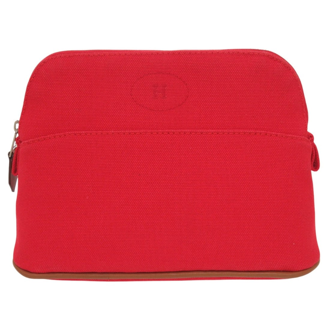 Hermes Bolide Pouch Mini Handbag Cotton Red 0027 HERMES (1 of 8)