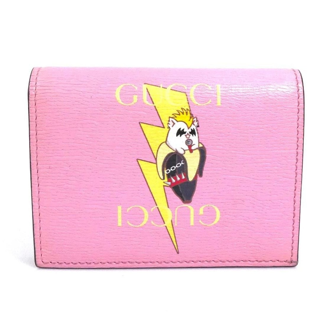 Gucci GUCCI Bi-fold wallet, Bananya design, Leather, Pink, Women's, 701009 h32248a: --- Catalog ---Category: SizeSize (HxWxD): 8cm x 10.8cm x 2cm / 3.14'' x 4.25'' x 0.78''Category: DesignType: Wallet (bi-fold)Color: PinkGender: WomenMaterial: Leather Category: GeneralMPN: 701009Bran