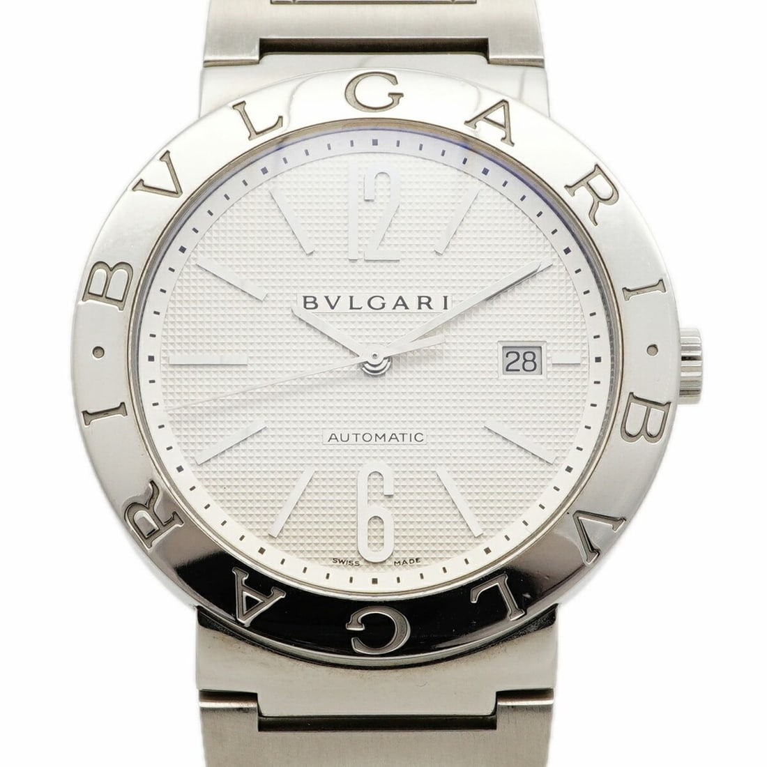 Bvlgari BB42SSAUTO Silver Dial Men's Watch: --- Catalog ---Category: SizeWrist Size: 17.5cm / 6.88''Case Diameter: 42mm / 1.65''Category: DesignType: WristwatchGender: MenColor (Dial): SilverMaterial (Band): Stainless steelCategory: GeneralMPN: