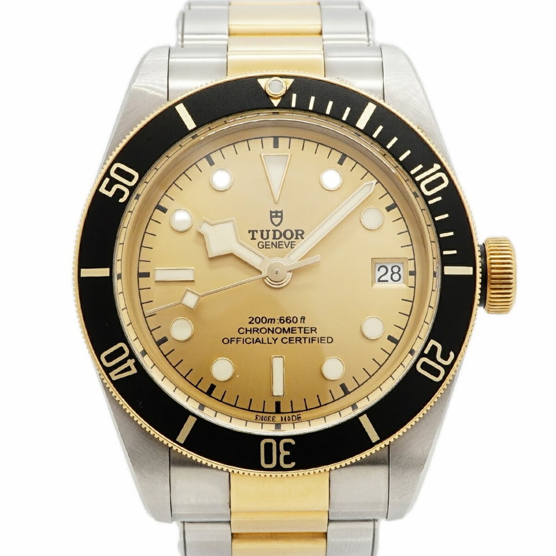 Tudor Black Bay S&G 79733N Gold Dial Men's Watch (1 of 10)