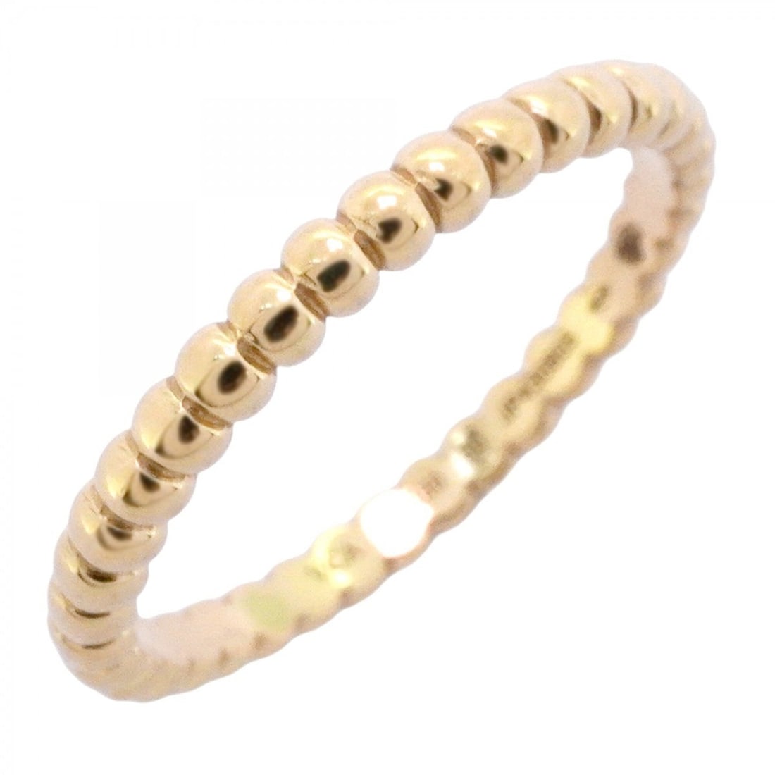 Van Cleef & Arpels Perlee Small Ring, 18K Yellow Gold, Size 50, Ladies' Ring (1 of 8)