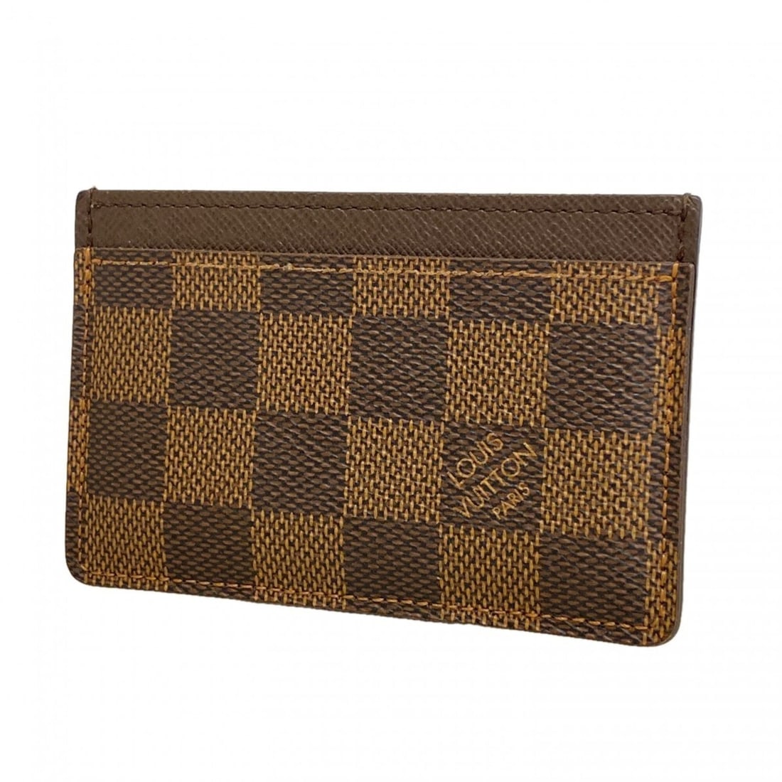 Louis Vuitton Damier Portecartes Simple Business Card Holder/Card Case N61722 Ebene Men's/Women's (1 of 6)