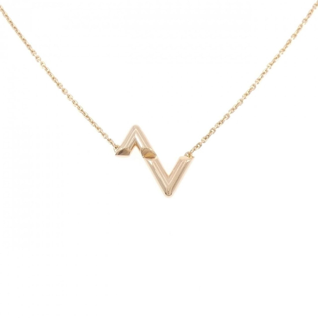 Louis Vuitton LV Vault Upside Down Necklace: --- Catalog ---Category: SizePendant Size: 15.8mm x 16.6mm / 0.62'' x 0.65''Neck Circumference: 42 cm - 45 cm / 16.53'' - 17.71''Category: DesignGender: WomenMaterial: Pink gold (18K)Pendant Type: