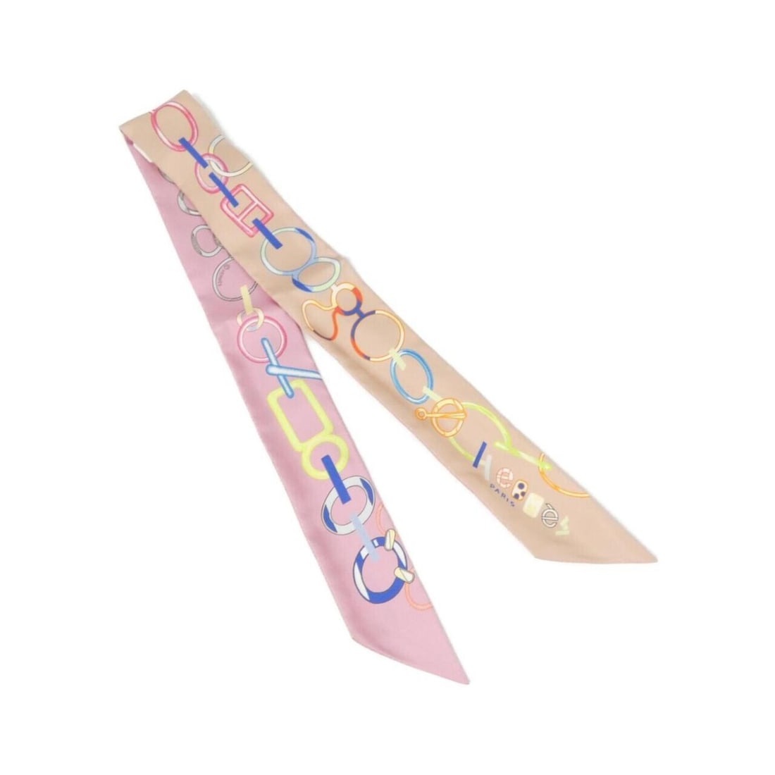 Hermes DO RE BOUCLES Twilly 063951S Scarf Muffler (1 of 4)
