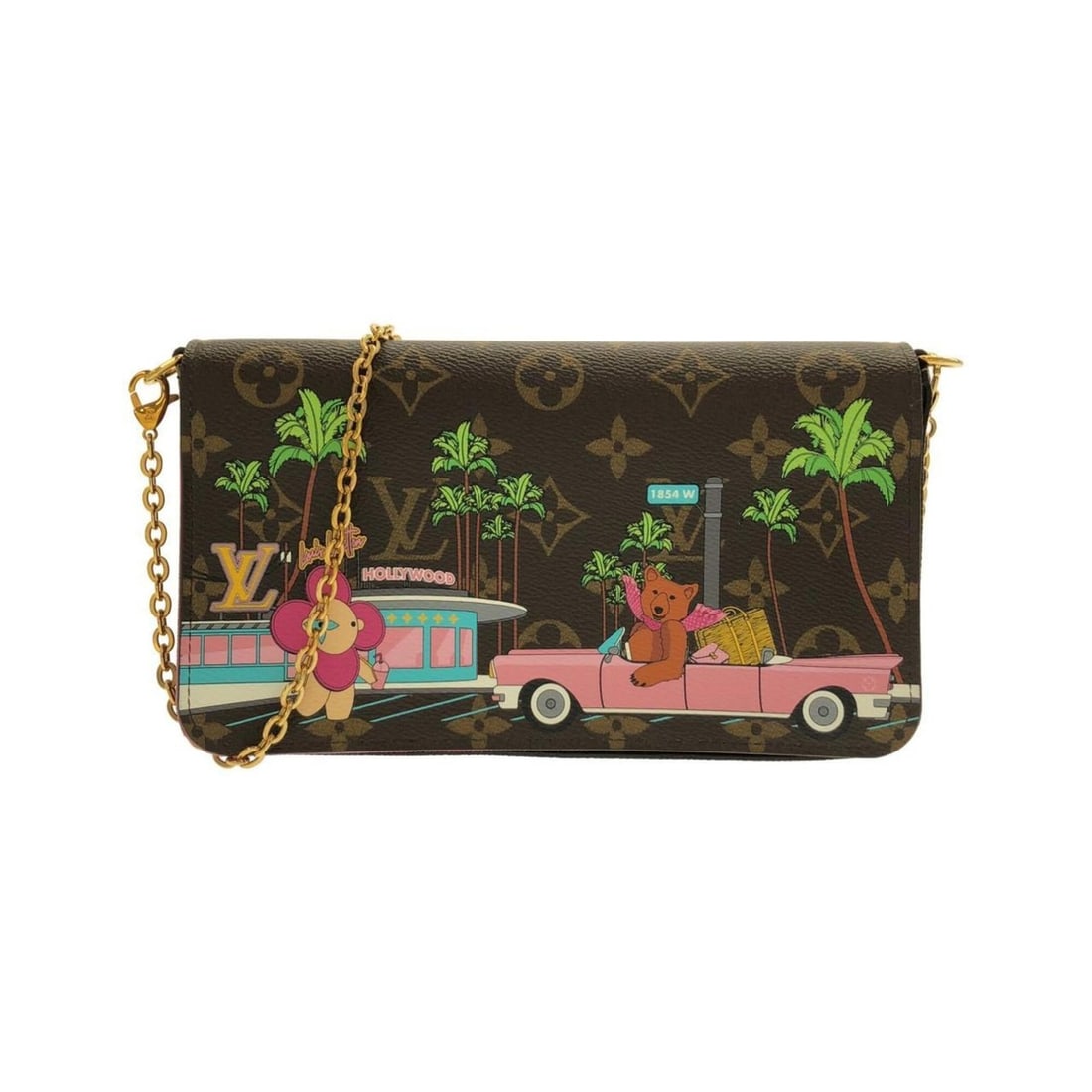 Louis Vuitton Monogram (Vivienne Holiday) Pochette Felicie M80859 Shoulder Bag: --- Catalog ---Category: SizeSize (HxWxD): 12cm x 21cm x 3cm / 4.72'' x 8.26'' x 1.18''Category: DesignType: Pochette, Shoulder bagColor: Marron, MonogramGender: Women,MenMaterial: Monogram Category: