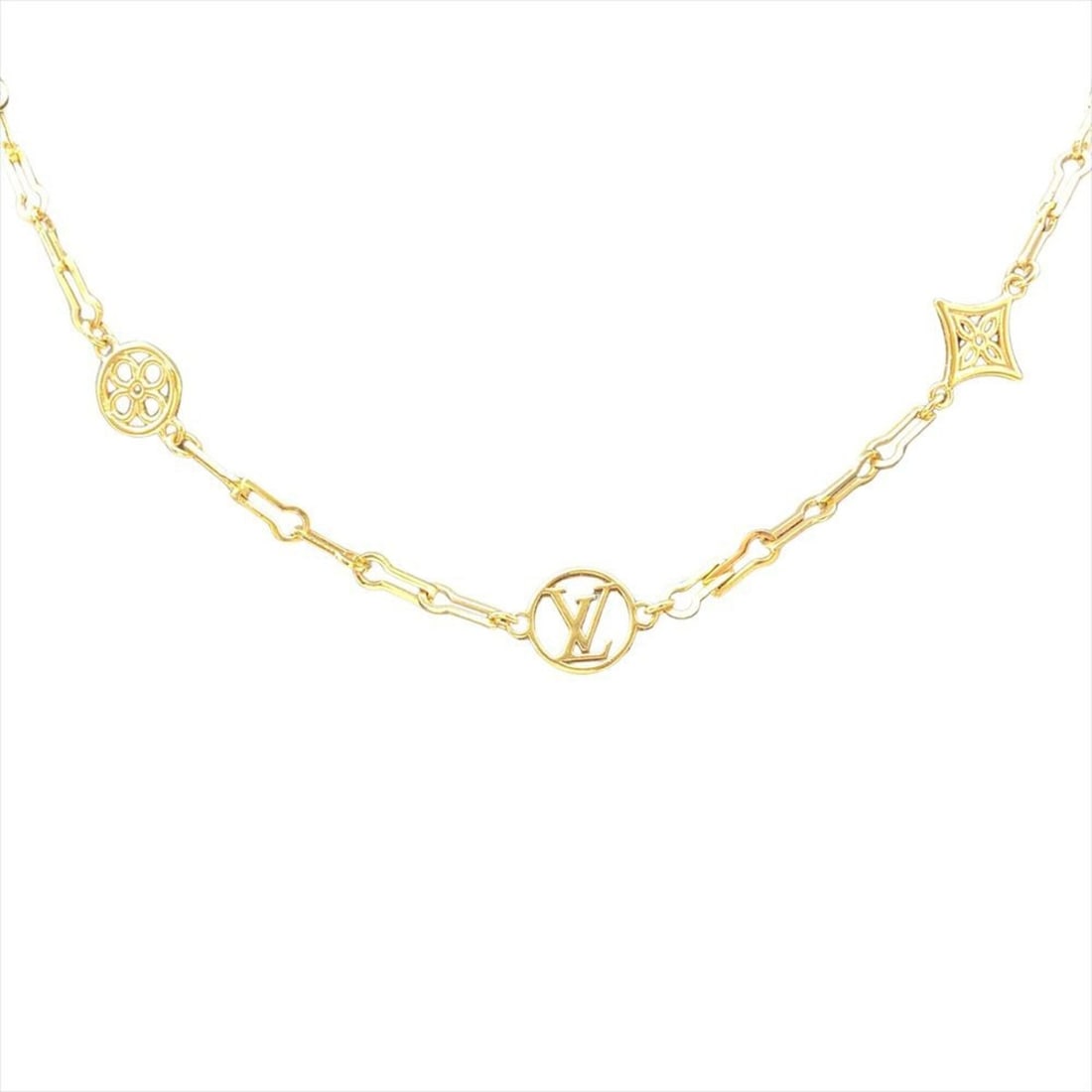 Louis Vuitton Collier Forever Young Necklace M69622 GP Gold OB1252 Women's: --- Catalog ---Category: SizeNeck Circumference: 46.5 cm / 18.3''Category: DesignColor: GoldGender: WomenMaterial: Gold platingNecklace Type: NecklaceCategory: GeneralMPN: M69622Brand: Louis Vuitton--