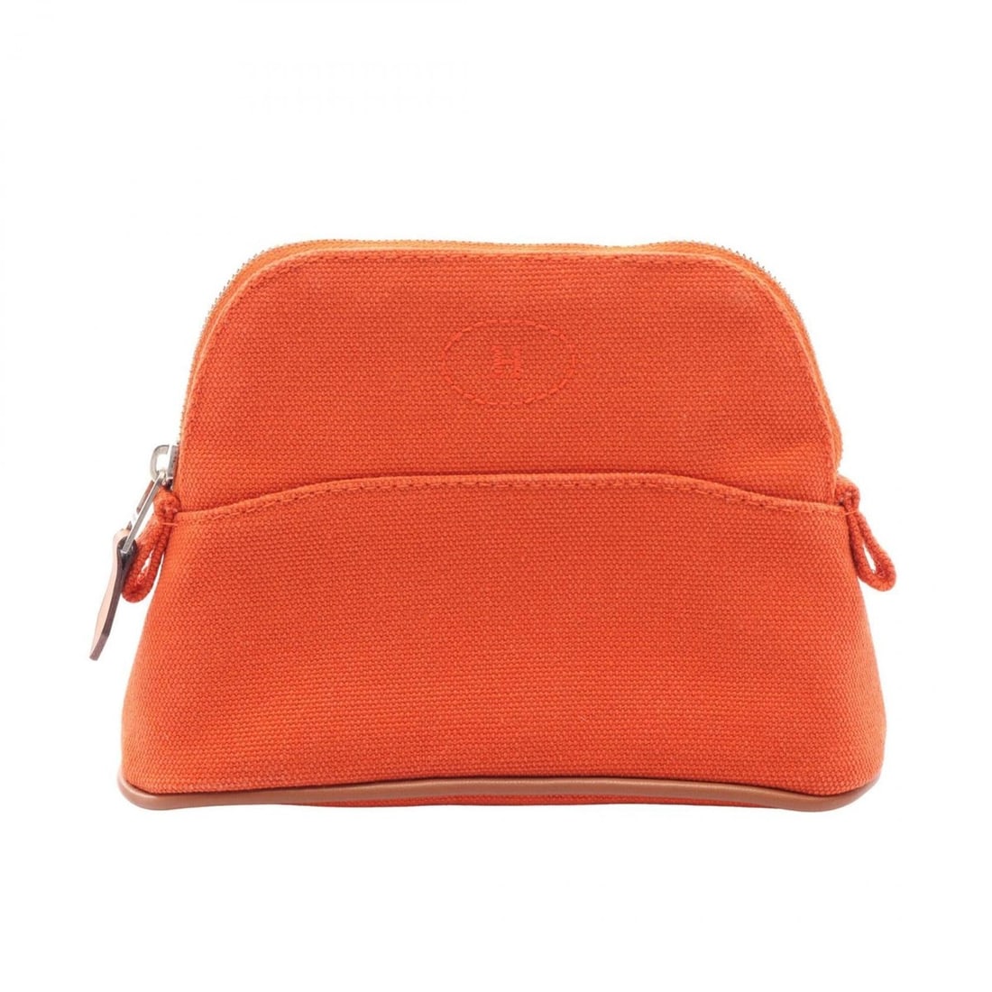 Hermes Bolide Pouch 15 Mini Handbag, Canvas Leather, Women's, Orange/Brown, H103772M 02 (1 of 6)
