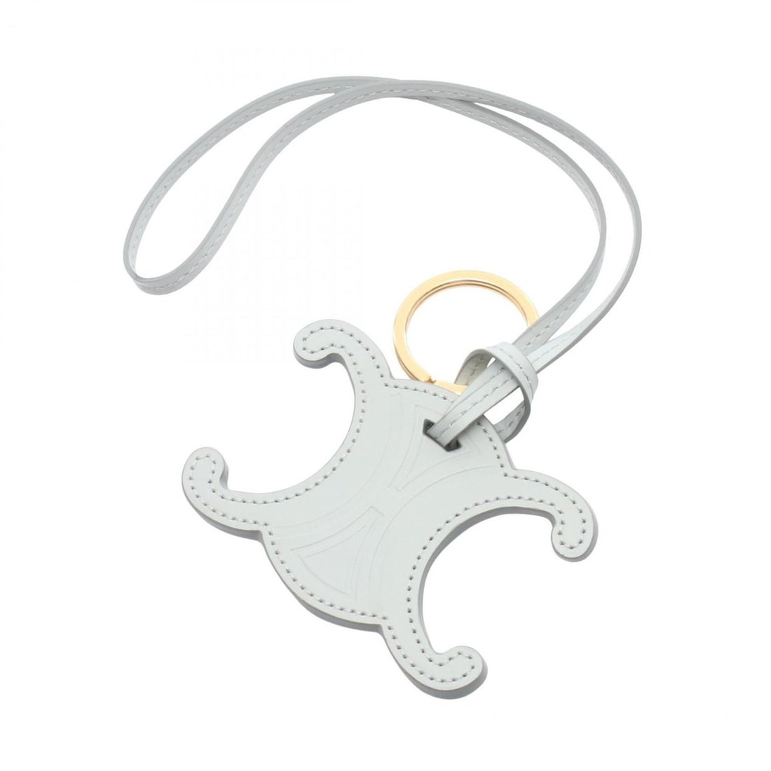 Celine Triomphe Charm Accessory, Leather, Women's, Blue, 49I473DSD: --- Catalog ---Category: DesignType: Handbag charmColor: BlueGender: WomenMaterial: LeatherCategory: GeneralBrand: Celine--- Item List ---Section: ConditionRanking: Rank A Used - A few traces of usage