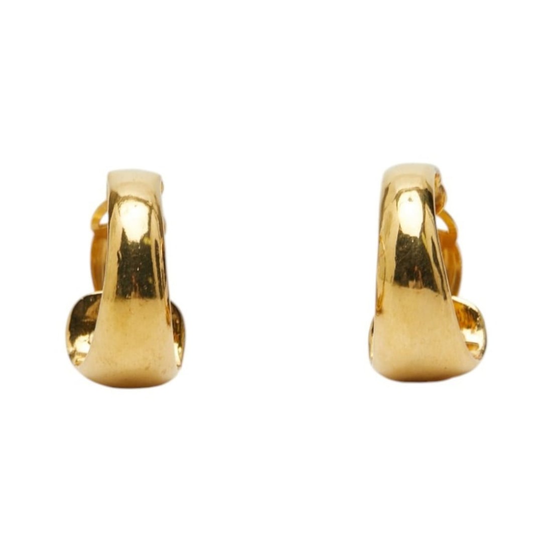 Chanel Vintage Coco Mark Earrings, Gold Plated, Women's CHANEL: --- Catalog ---Category: SizeSize (HxWxD): 26.80mm x 14.40mm / 1.06'' x 0.57''Category: DesignType: Clip earringsColor: GoldGender: WomenMaterial: Gold platingCategory: GeneralBrand: Chanel--- Item Li