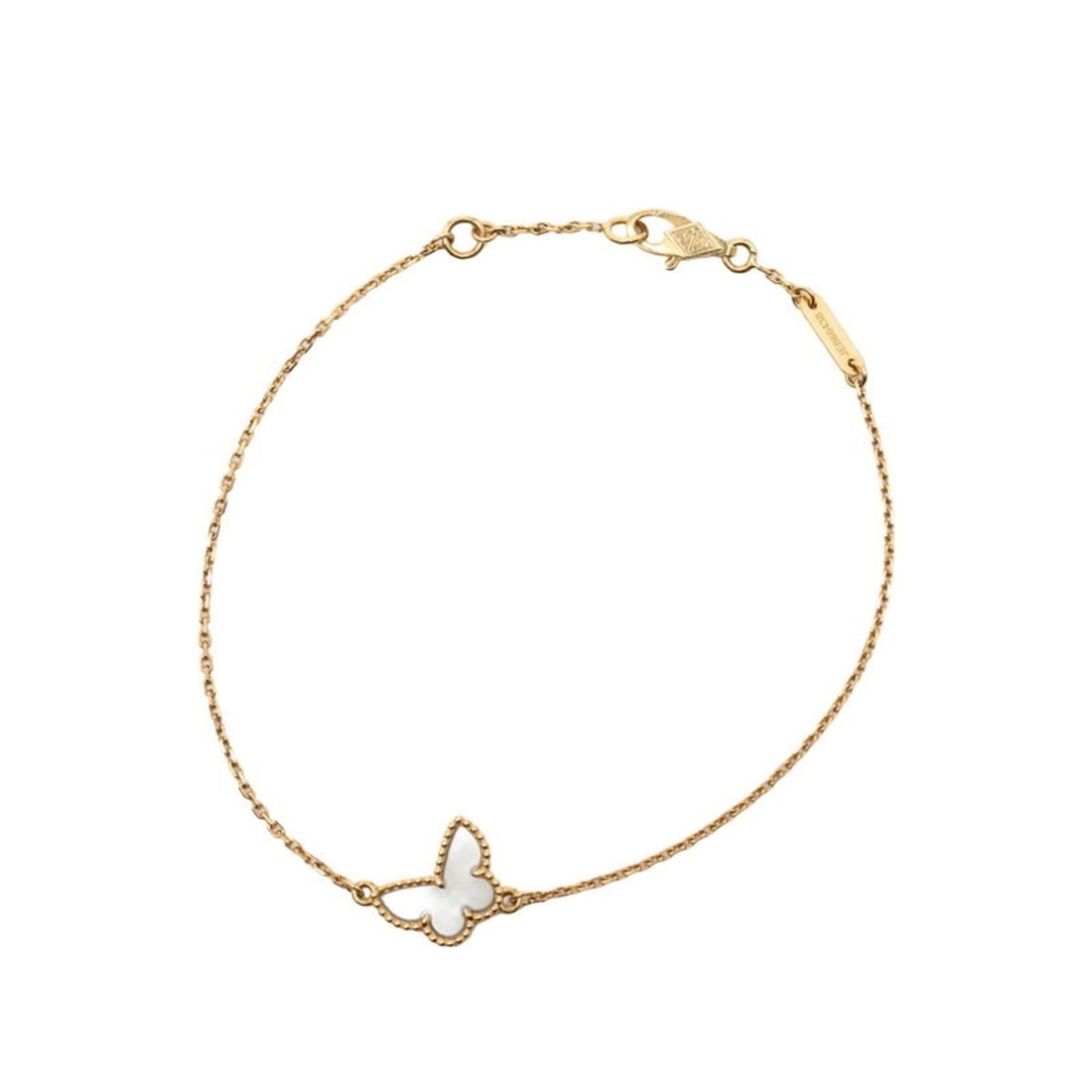 Van Cleef & Arpels Sweet Papillon Bracelet VCARF69300 18KYG Yellow Gold Au750 Mother of Pearl (1 of 4)
