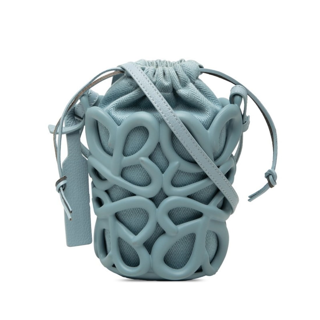 Loewe Anagram Inflated Crossbody Shoulder Bag/Pouch, Blue Tones, Rubber Canvas, Women's LOEWE: --- Catalog ---Category: SizeSize (HxWxD): 15cm x 10cm x 9cm / 5.9'' x 3.93'' x 3.54''Category: DesignType: Pochette, Shoulder bagColor: BlueGender: WomenMaterial: Rubber , Canvas Category: GeneralBra