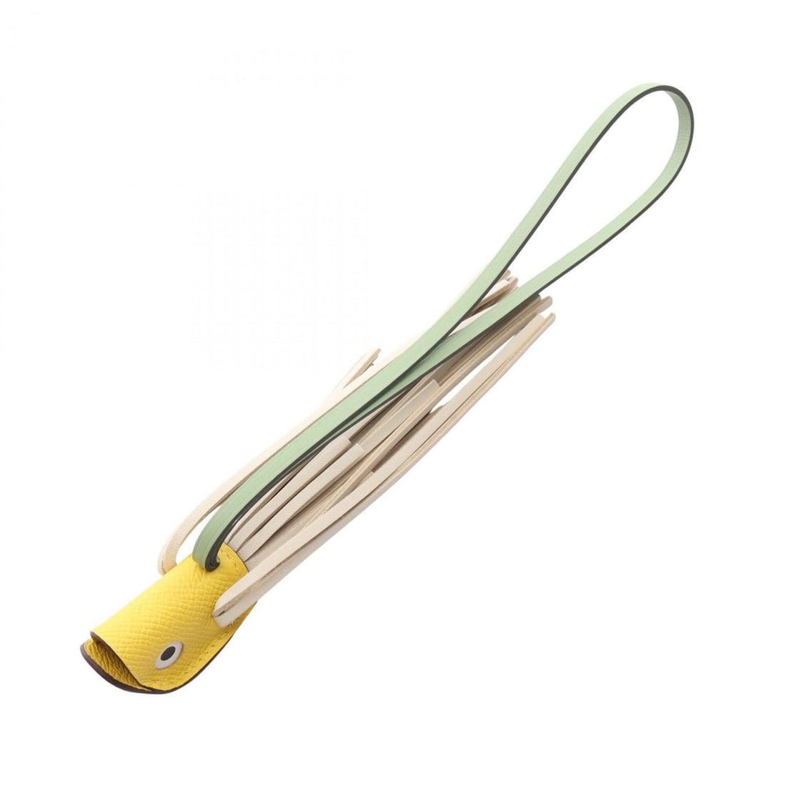 Hermes Poisson Jaune Naple Cle Vert Charm Accessory, Agneau Milo Veau Epsom Leather, Milo, Women's,: --- Catalog ---Category: DesignType: Handbag charmColor: Green, Vert, White, YellowGender: WomenMaterial: Agneau Milo, LeatherLeather/Fur Type: Epsom leatherCategory: GeneralBrand: Hermes--- Item List