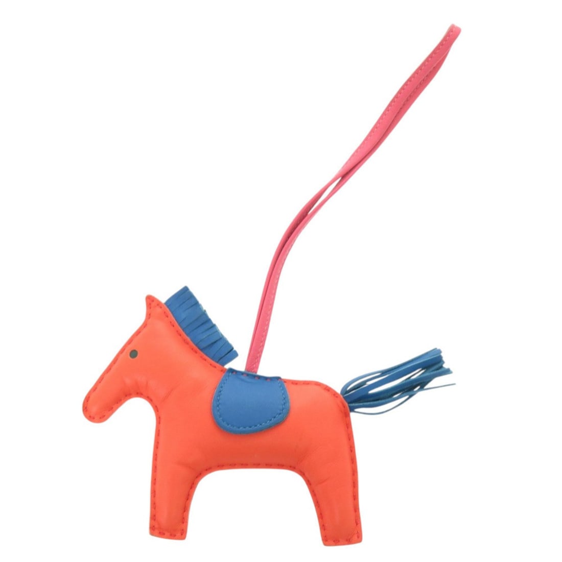 Hermes Rodeo MM Orange Poppy Blue Zanzibar Rose Azalee Agneau Milo Accessory Bag Charm 0342 HERMES: --- Catalog ---Category: SizeSize (HxWxD): 105.00mm x 120.00mm / 4.13'' x 4.72''Category: DesignType: Handbag charmColor: Blue, Orange, PinkGender: Women,MenMaterial: Agneau MiloCategory: