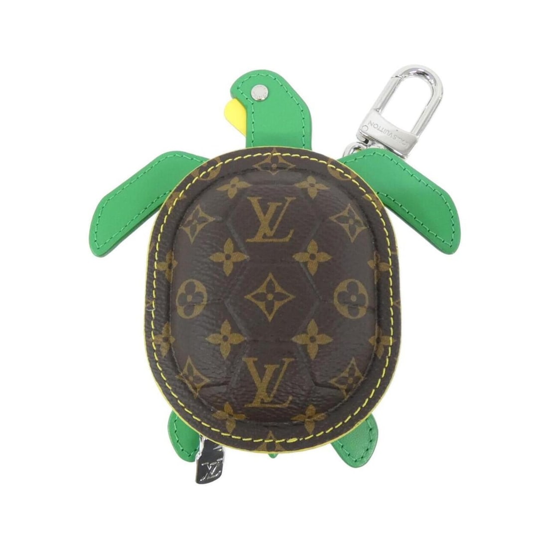 Louis Vuitton Monogram Keychain LV Turtle M01471 Keyring: --- Catalog ---Category: SizeSize (HxWxD): 12cm x 11cm / 4.72'' x 4.33''Category: DesignType: KeyringColor: MarronGender: Men,WomenMaterial: Canvas, LeatherLeather/Fur Type: Calf leatherCategory: