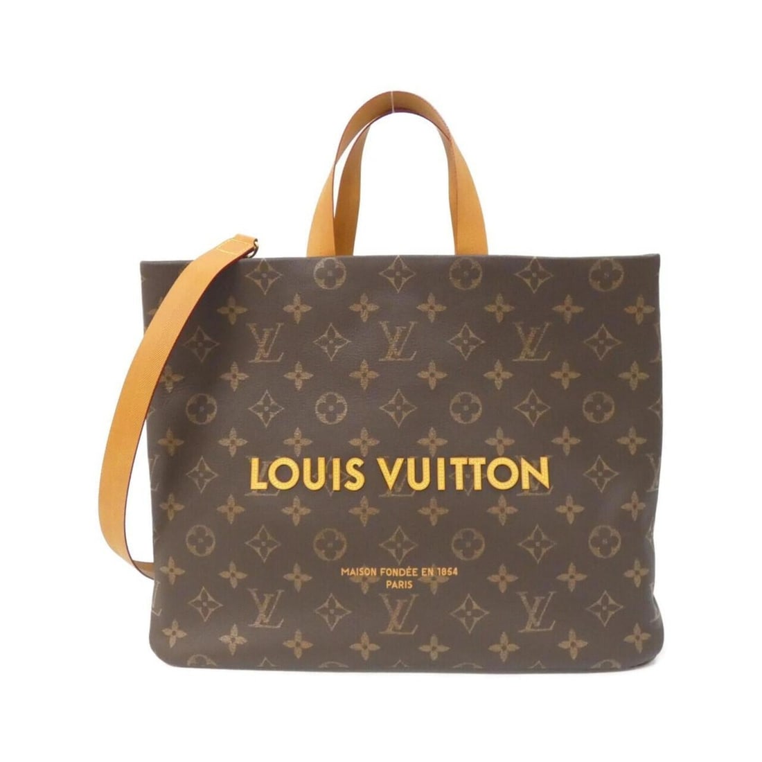 Louis Vuitton Monogram Leather Shopper Tote MM M13928 Handbag: --- Catalog ---Category: SizeSize (HxWxD): 32cm x 40cm x 16cm / 12.59'' x 15.74'' x 6.29''Category: DesignType: HandbagColor: MarronGender: Women,MenMaterial: Leather Hardware Color: GoldLeather/Fur