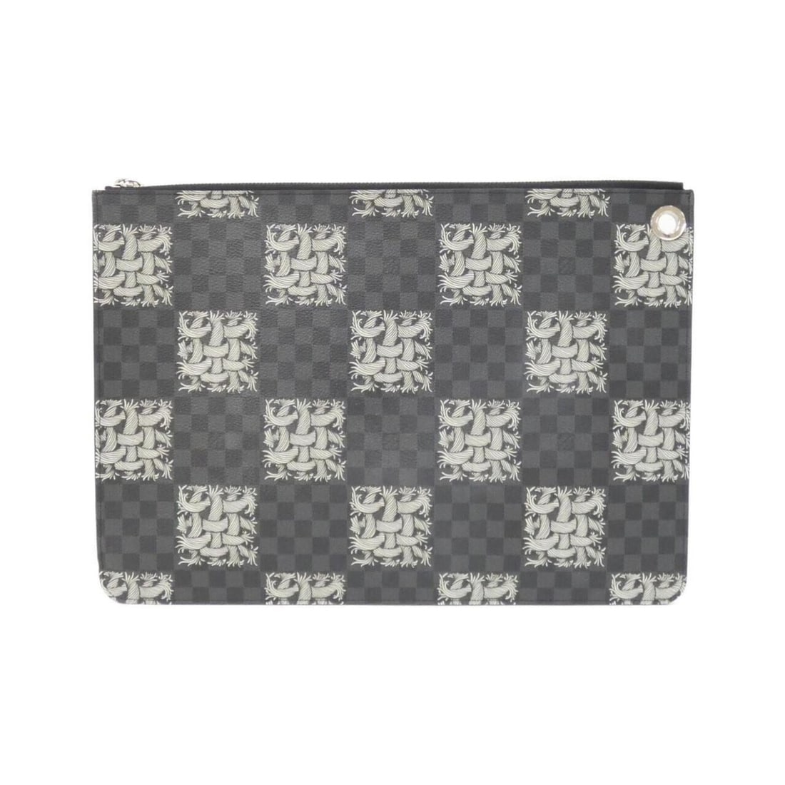Louis Vuitton Damier Graphite (Rope) Pochette Jour GM N61232 Handbag: --- Catalog ---Category: SizeSize (HxWxD): 26cm x 37cm x 2cm / 10.23'' x 14.56'' x 0.78''Category: DesignType: Handbag, PochetteColor: GraphiteGender: Men,WomenMaterial: Coated canvas Hardware Color: