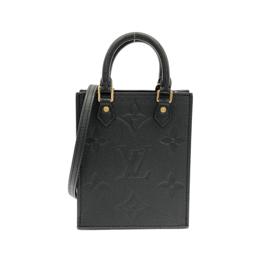 Louis Vuitton Monogram Empreinte Petite Sac Plat M80478 Handbag: --- Catalog ---Category: SizeSize (HxWxD): 17cm x 14cm x 5cm / 6.69'' x 5.51'' x 1.96''Category: DesignType: HandbagColor: BlackGender: WomenMaterial: Leather Hardware Color: GoldLeather/Fur Type: Cal