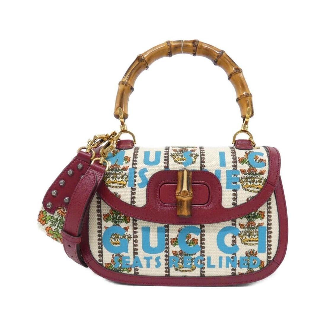 Gucci 679632 handbag: --- Catalog ---Category: SizeSize (HxWxD): 18cm x 27cm x 10cm / 7.08'' x 10.62'' x 3.93''Category: DesignType: HandbagColor: Ivory, Red colorGender: WomenMaterial: Canvas , Leather Hardware Color: