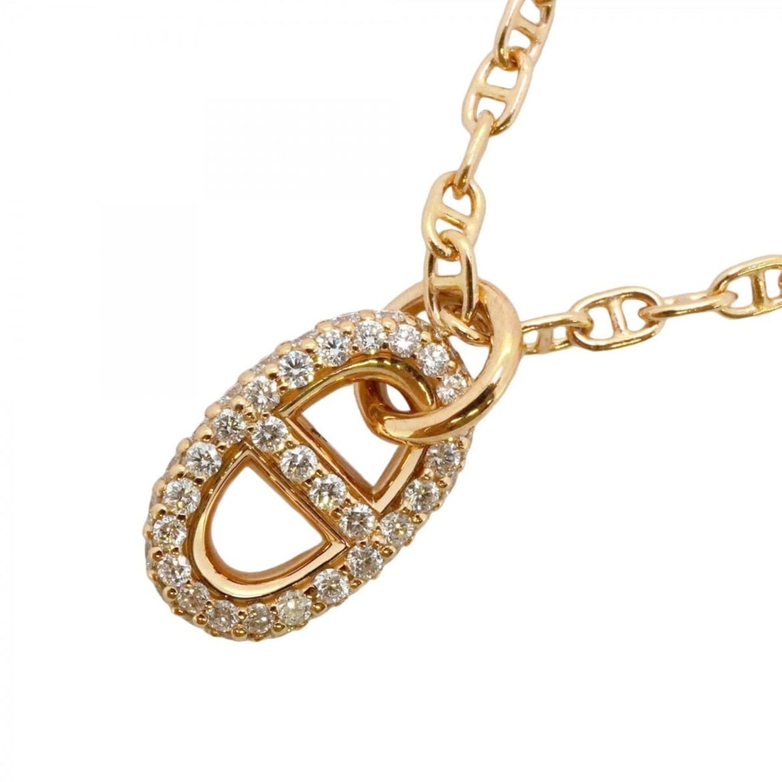 Hermes Farandole Necklace, 18KPG Pink Gold, Diamond, Women's (1 of 11)