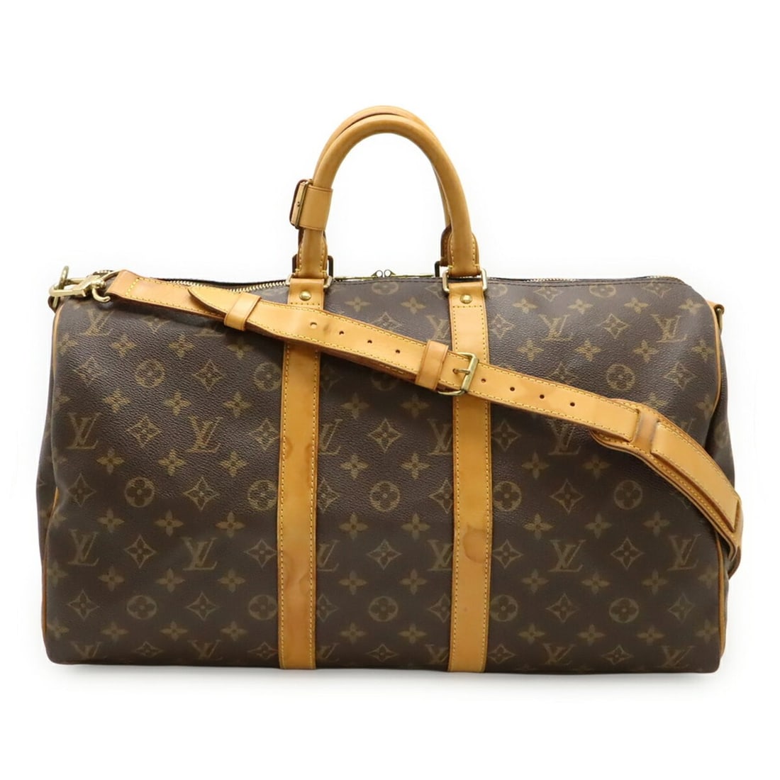 LOUIS VUITTON Louis Vuitton Monogram Keepall Bandoulière 45 Boston Bag Handbag Shoulder M41418 (1 of 13)
