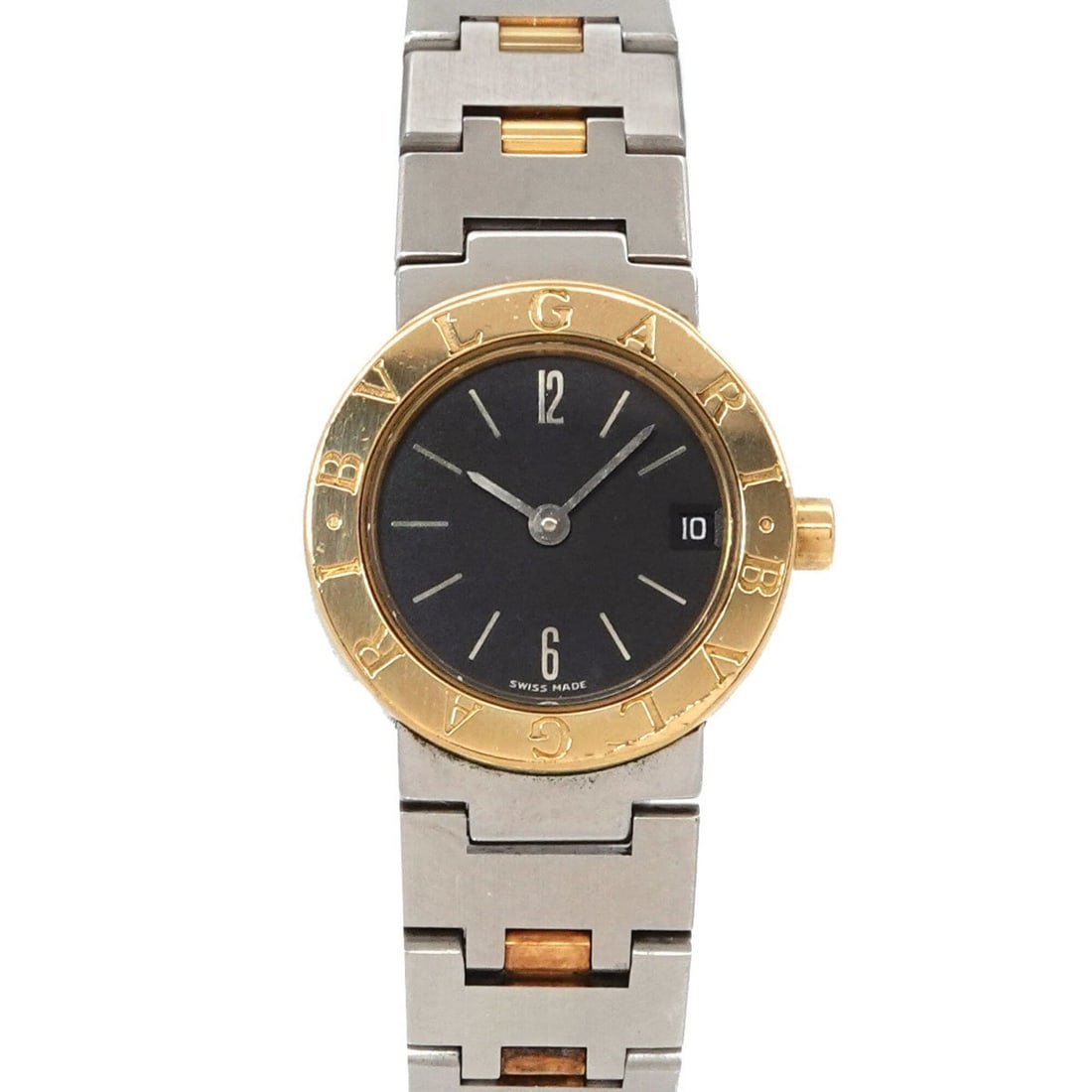 BVLGARI BB23SGD Women's Watch Date Black YG Yellow Gold Quartz (1 of 18)
