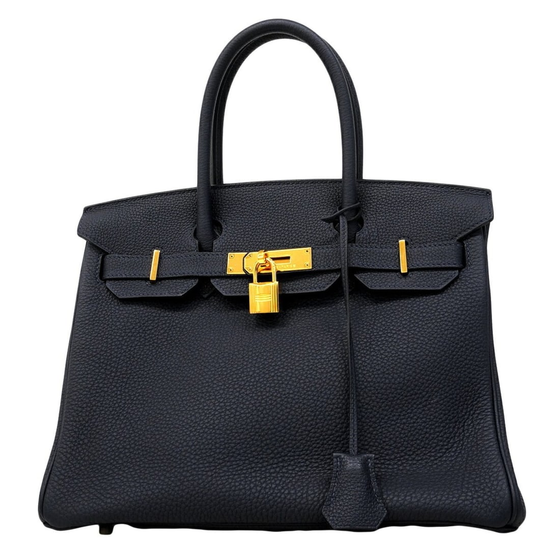 Hermes Birkin 30 Togo Leather Handbag, Blue Nuit, X Stamp, Women's (1 of 16)