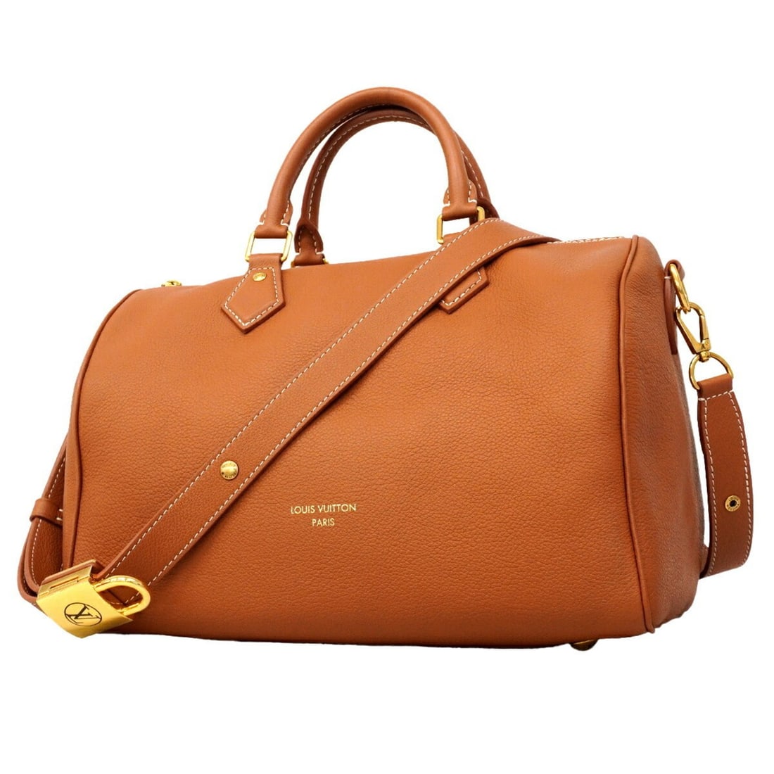 Louis Vuitton Lowkey Speedy Soft 30 Handbag M24892 Cognac 2-way bag for women OP005471 (1 of 19)
