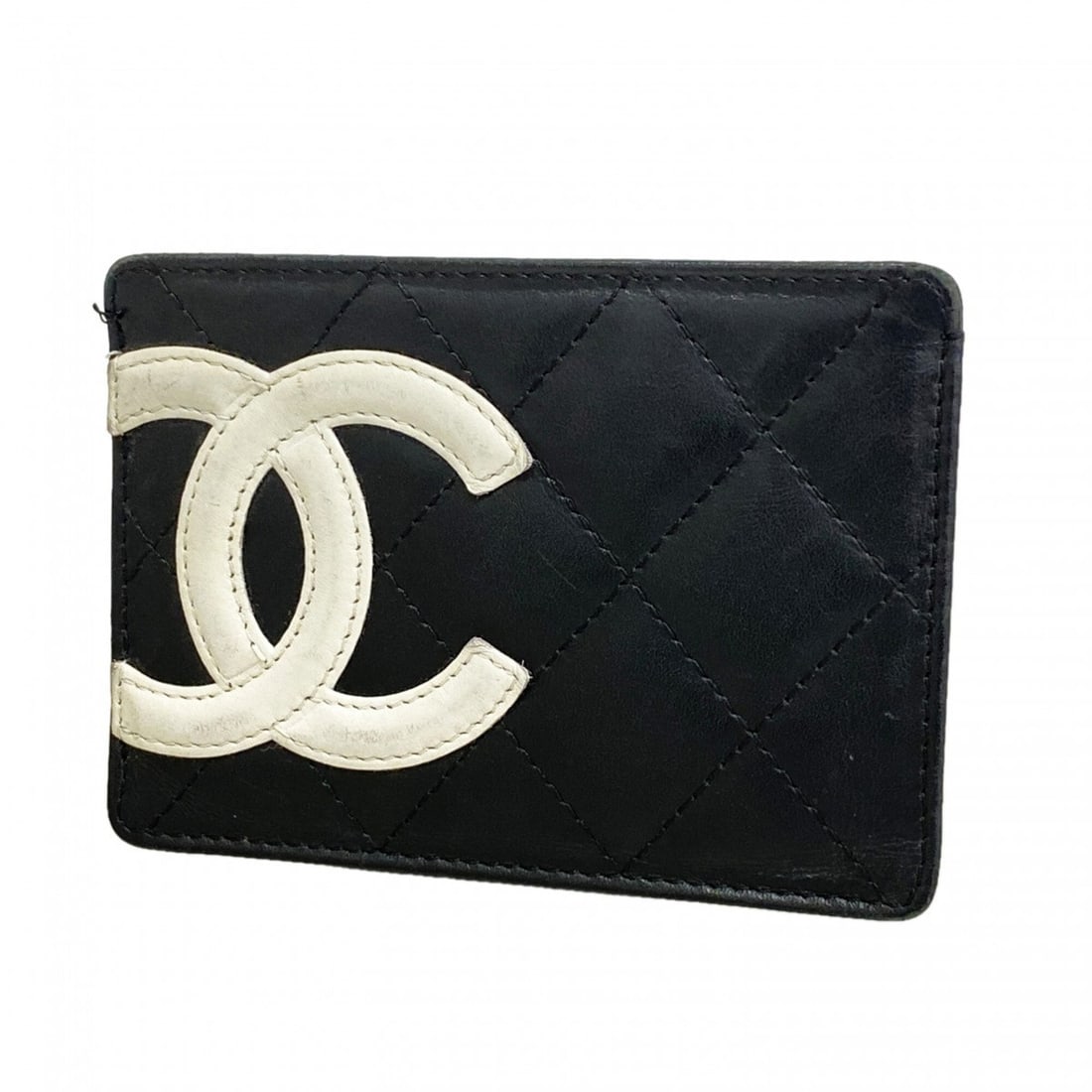 Chanel Cambon Lambskin Business Card Holder/Card Case, Black, for Women: --- Catalog ---Category: DesignType: Card caseColor: BlackGender: WomenMaterial: Leather Leather/Fur Type: LambskinCategory: GeneralBrand: ChanelCategory: Physical PropertiesSize (HxWxD): 8cm x 11cm x
