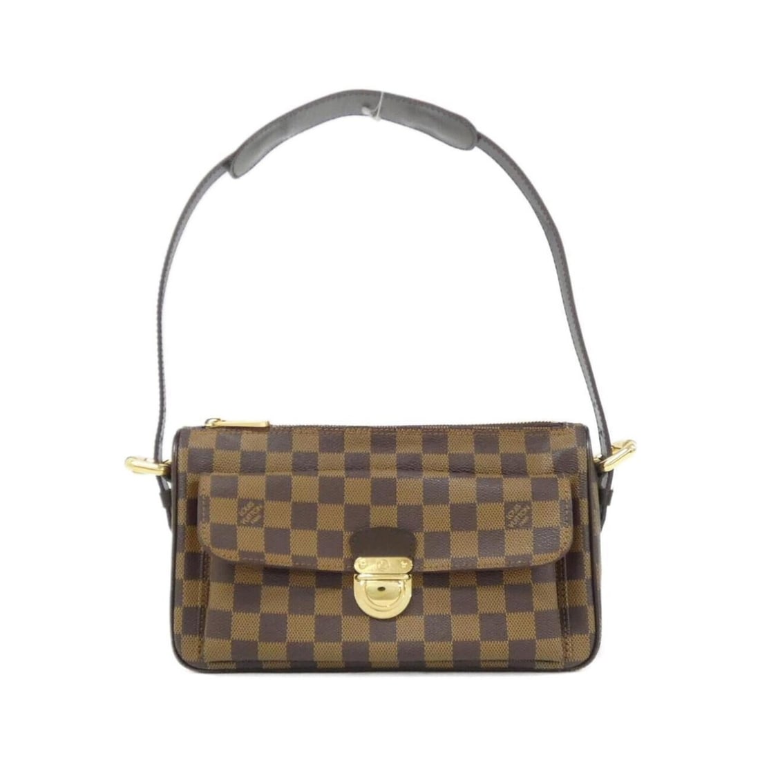 Louis Vuitton Damier Ravello GM N60006+J03000 Shoulder Bag: --- Catalog ---Category: SizeSize (HxWxD): 16cm x 26cm x 8cm / 6.29'' x 10.23'' x 3.14''Category: DesignType: Shoulder bagColor: EbeneGender: WomenMaterial: Coated canvas Hardware Color: GoldCategory: