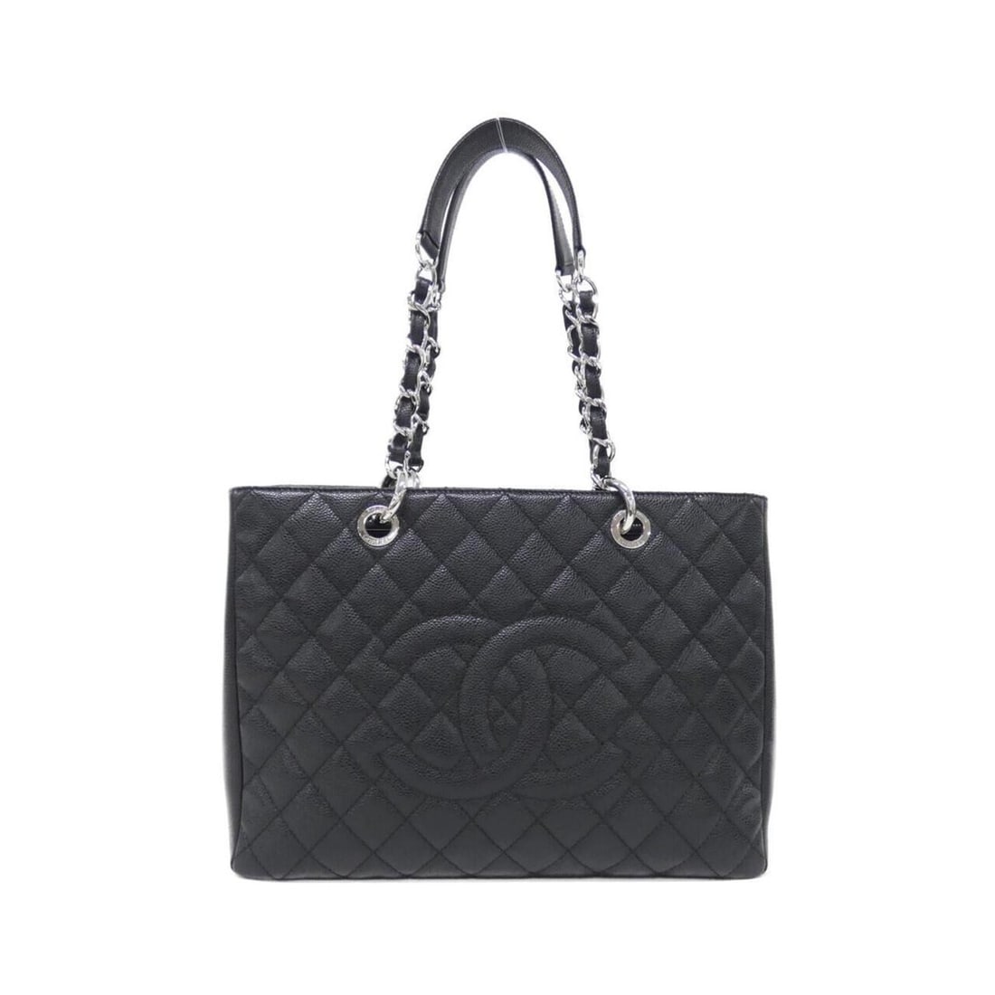 Chanel 50995 Shoulder Bag: --- Catalog ---Category: SizeSize (HxWxD): 25cm x 34cm x 13cm / 9.84'' x 13.38'' x 5.11''Category: DesignType: Shoulder bagColor: BlackGender: WomenMaterial: Grained Calfskin Hardware Color: