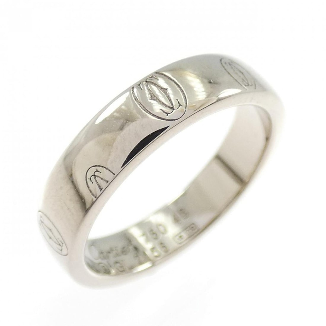 Cartier Happy Birthday Ring: --- Catalog ---Category: SizeUS Size: 4.5Brand Size: 48Category: DesignType: Band ringGender: WomenMaterial: White gold (18K)Category: GeneralMPN: B4050900Brand: Cartier--- Item List ---Section: