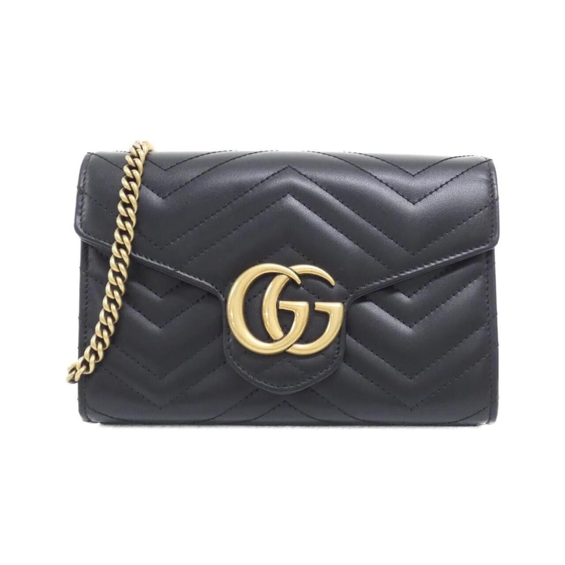Gucci GG Marmont 474575 DTD1T Shoulder Bag: --- Catalog ---Category: SizeSize (HxWxD): 14cm x 20cm x 5cm / 5.51'' x 7.87'' x 1.96''Category: DesignType: Shoulder bagColor: BlackGender: WomenMaterial: Leather Hardware Color: GoldCategory: