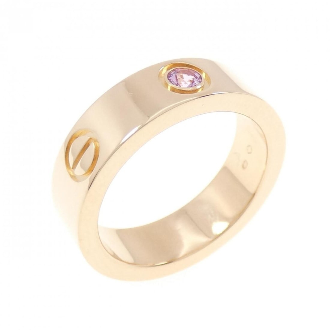 Cartier Love 1P Ring: --- Catalog ---Category: SizeUS Size: 6.5Brand Size: 52Category: DesignType: Band ringStone: SapphireGender: WomenMaterial: Pink gold (18K)Category: GeneralMPN: CRB4064400Brand: Cartier--- Item List