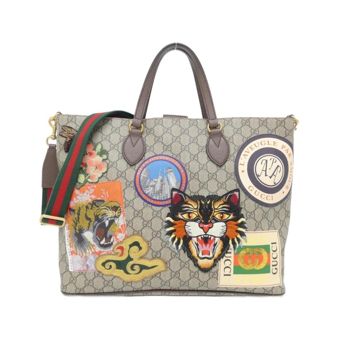 Gucci COURRIER 474085 K9RNT Handbag: --- Catalog ---Category: SizeSize (HxWxD): 30cm x 42cm x 16cm / 11.81'' x 16.53'' x 6.29''Category: DesignType: HandbagColor: Beige, BrownGender: Men,WomenMaterial: GG Supreme Hardware Color: