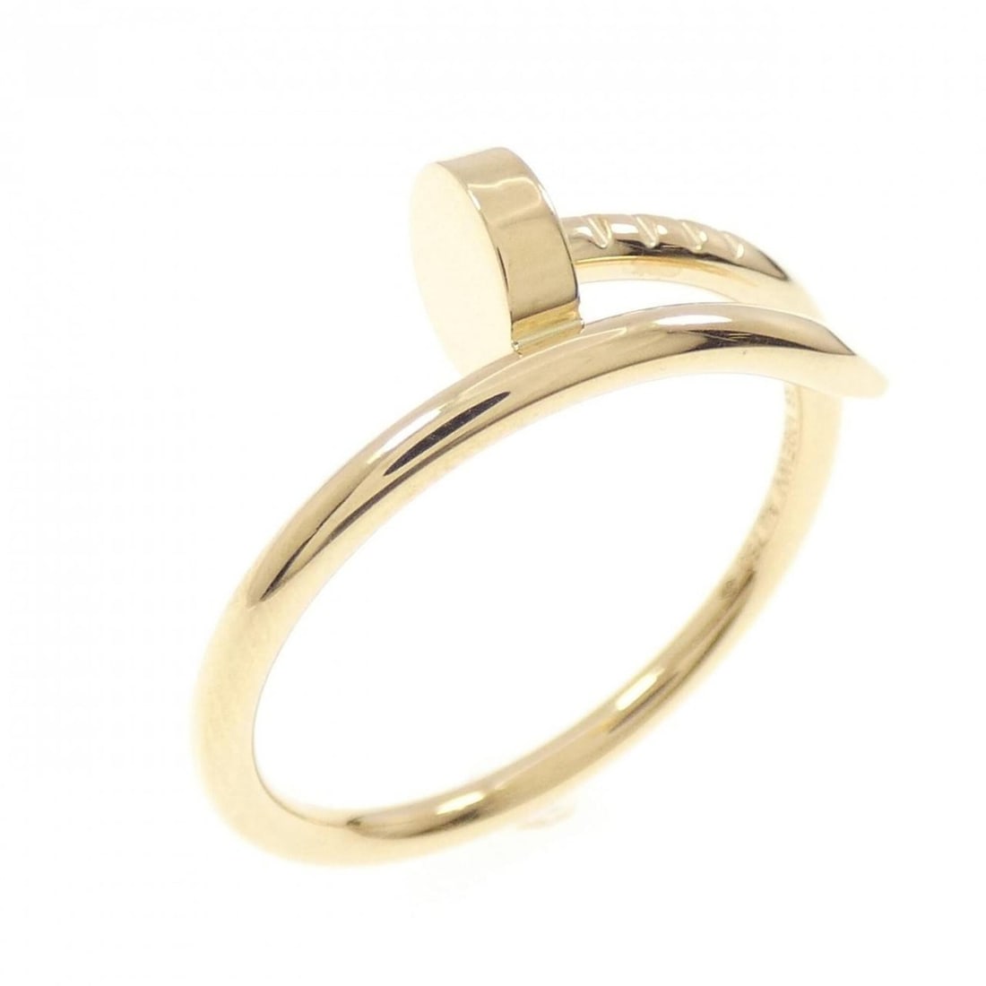 Cartier Juste un Clou Small Ring: --- Catalog ---Category: SizeUS Size: 7.5Brand Size: 55Category: DesignType: Band ringGender: Men,WomenMaterial: Yellow gold (18K)Category: GeneralMPN: B4225900Brand: Cartier--- Item List ---Section: