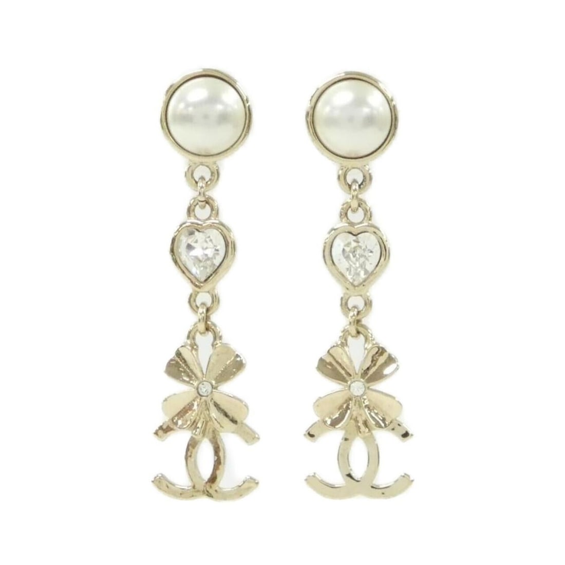Chanel AB8208 Earrings: --- Catalog ---Category: SizeSize (HxWxD): 40.00mm x 10.00mm / 1.57'' x 0.39''Category: DesignType: Stud earringsColor: Gold, WhiteGender: WomenCategory: GeneralMPN: AB8208Brand: Chanel--- Item List