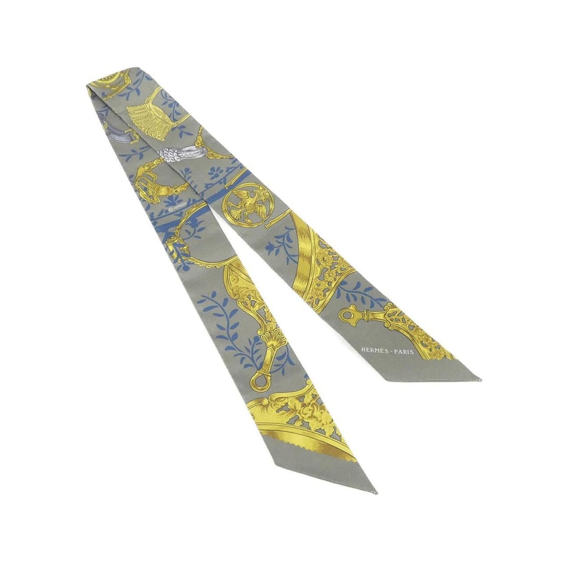 Hermes Twilly Scarf Muffler: --- Catalog ---Category: SizeSize (LxW): 5cm x 86cm / 1.96'' x 33.85''Category: DesignType: ScarfColor: GreenGender: WomenMaterial: Silk Category: GeneralBrand: Hermes--- Item List ---Section: