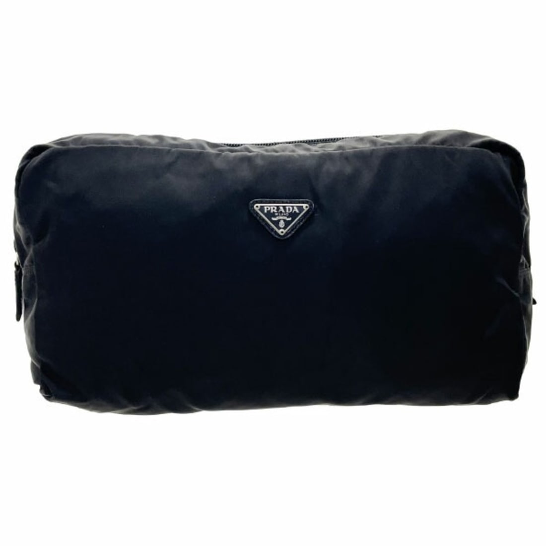 Prada Triangle Pouch, Nylon, Black, PRADA Plate Tick Multi-purpose Bag-in-Bag, NERO SS-16640 (1 of 14)